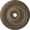 Ekena Millwork Viceroy Ceiling Medallion (Fits Canopies up to 4 7/8"), 35 1/8"OD x 4 7/8"ID x 2 1/2"P, Warm Silver CM35VIWSS - alternate 1